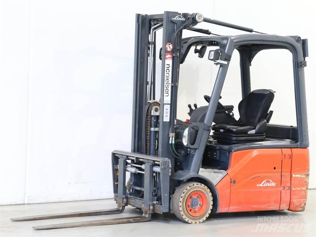 Linde E16/386-01 El gaffeltrucks