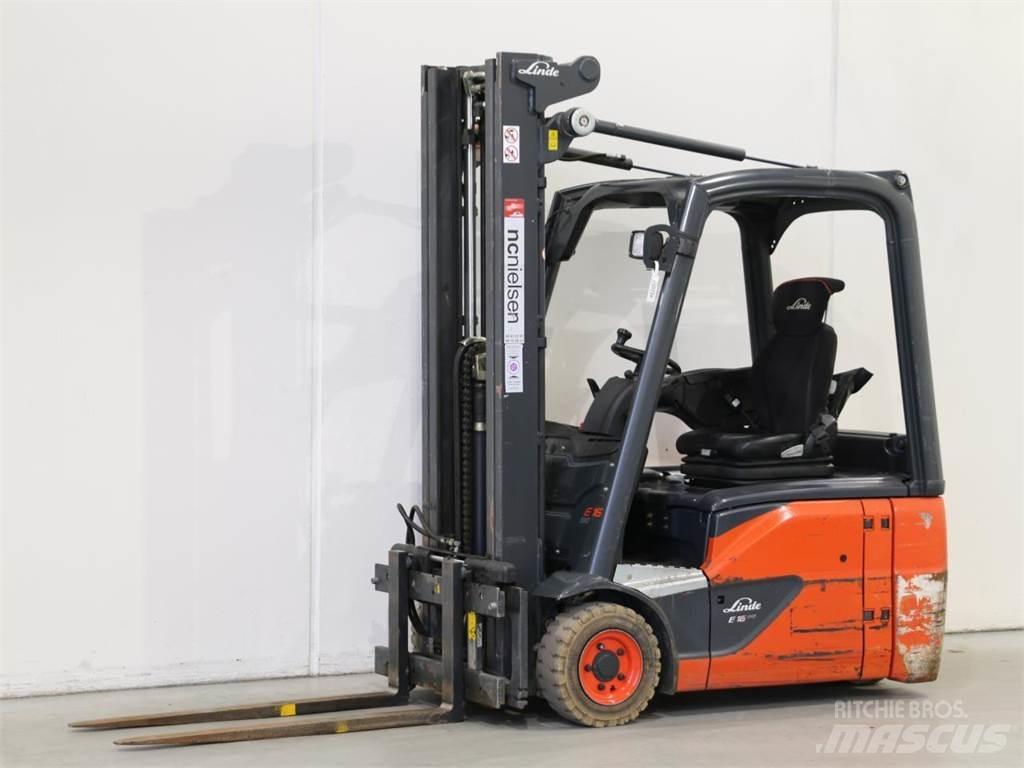 Linde E16/386-02 El gaffeltrucks