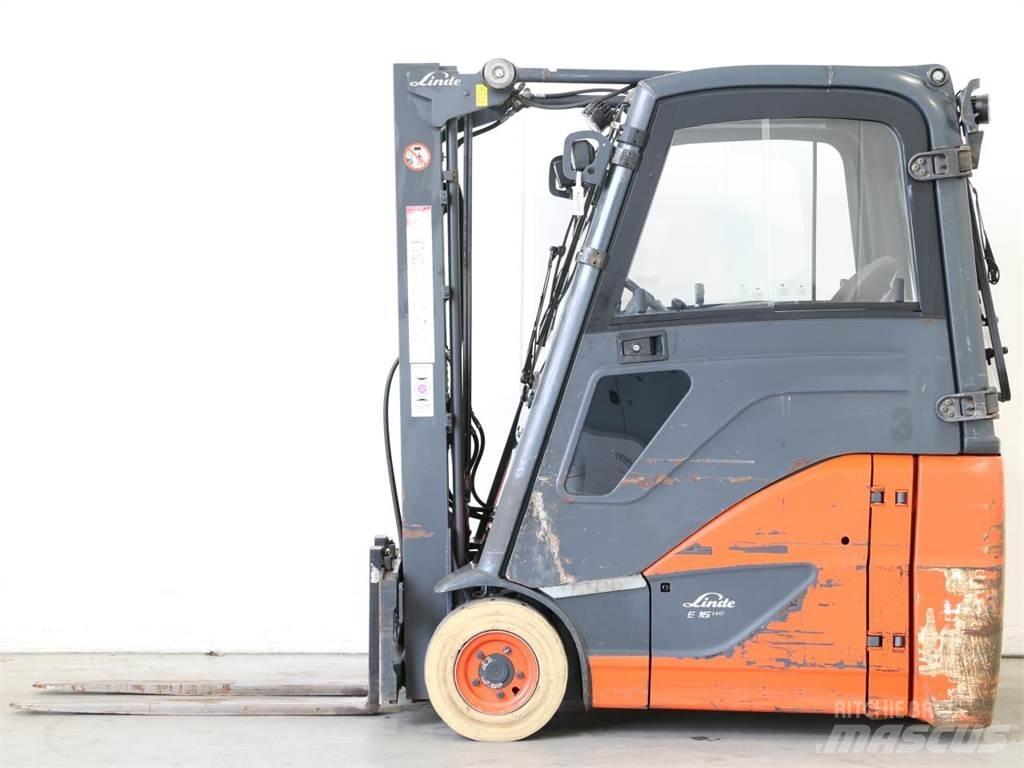 Linde E16H/386-02 El gaffeltrucks