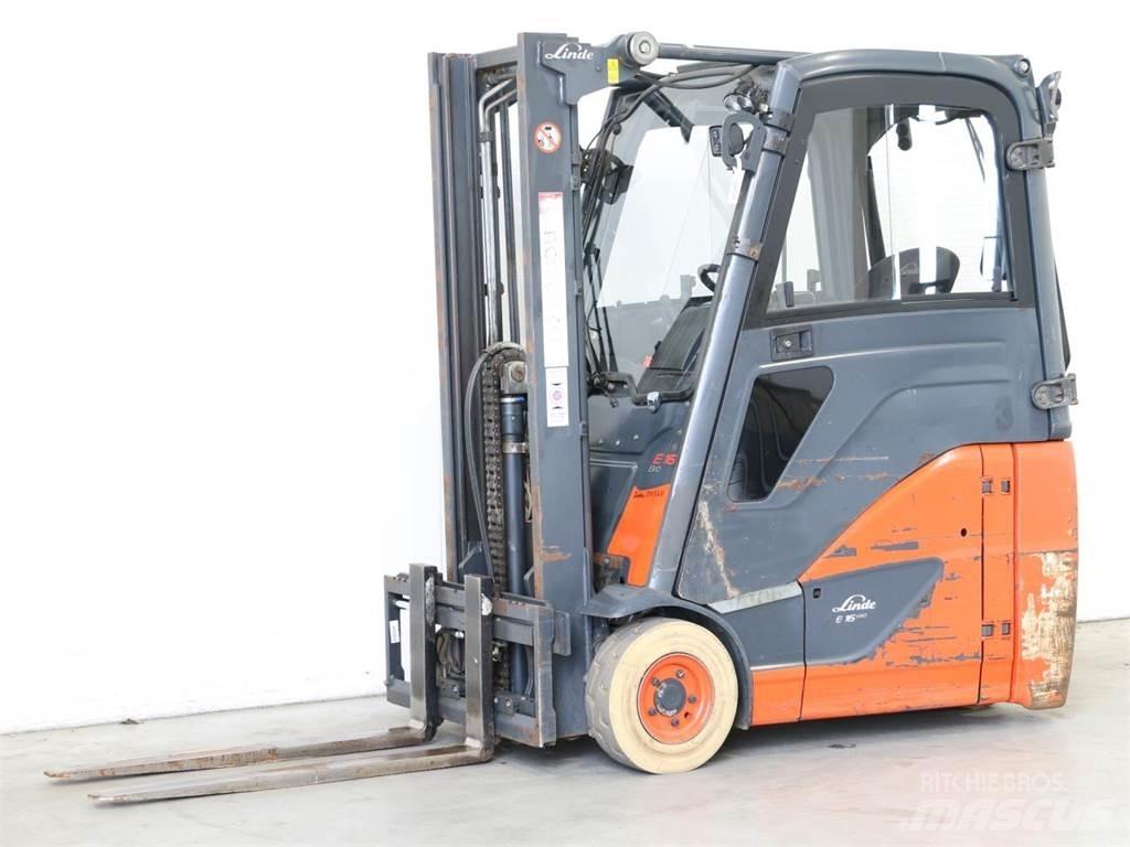 Linde E16H/386-02 El gaffeltrucks