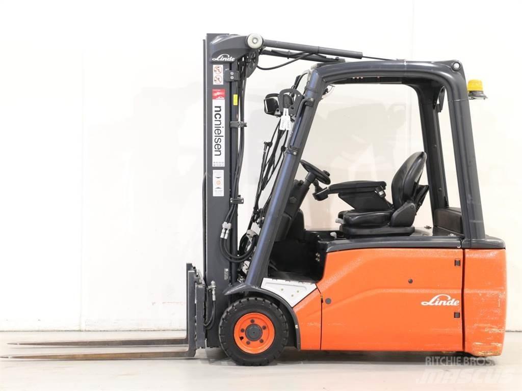 Linde E16L/386-01 El gaffeltrucks