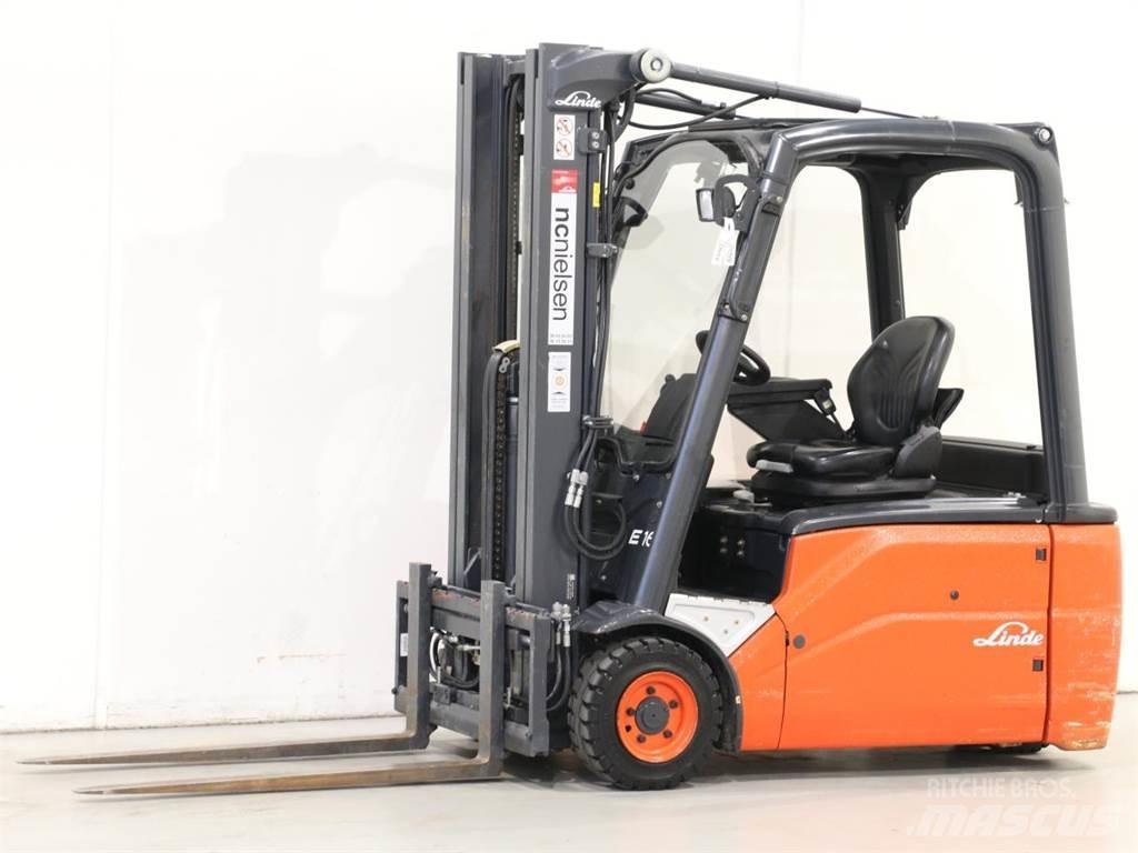 Linde E16L/386-01 El gaffeltrucks
