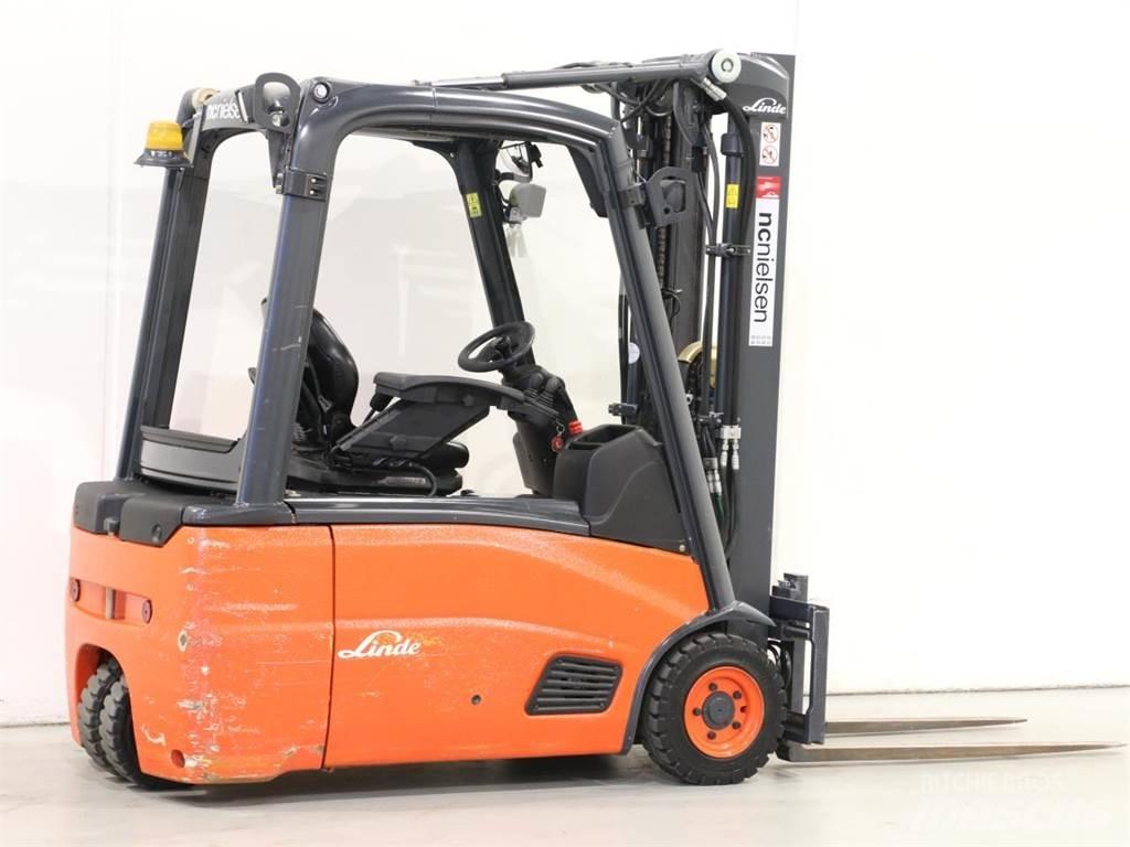 Linde E16L/386-01 El gaffeltrucks
