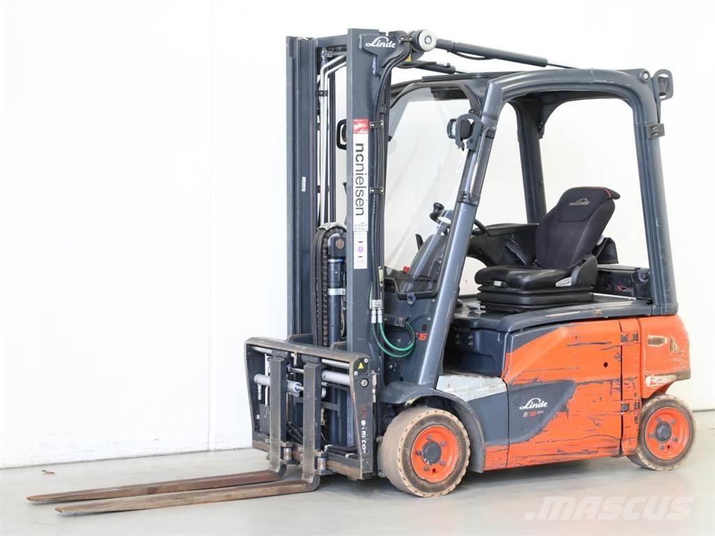 Linde E16P/386-02 El gaffeltrucks