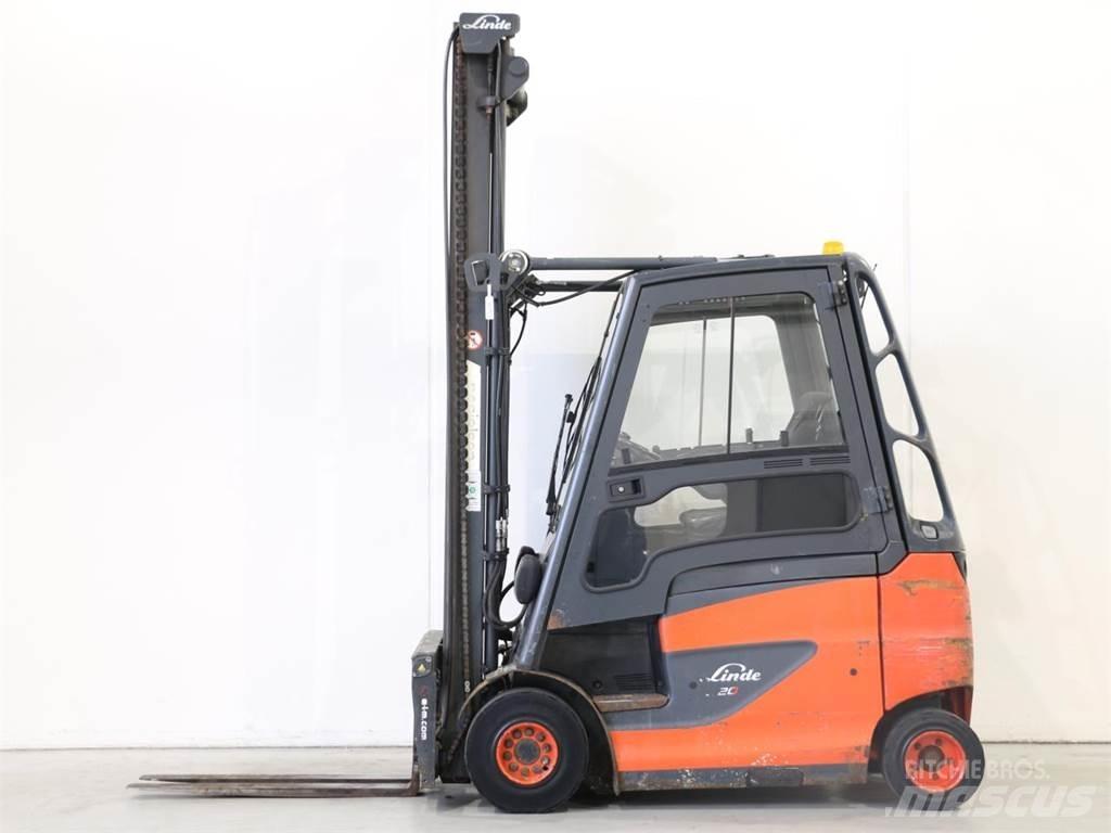 Linde E20/600H/387 El gaffeltrucks