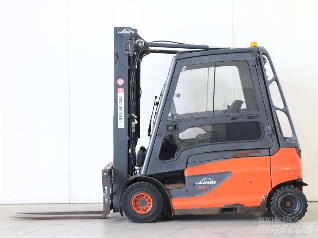 Linde E25L/387 El gaffeltrucks