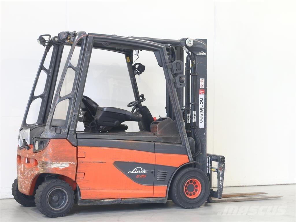Linde E25L/387 El gaffeltrucks