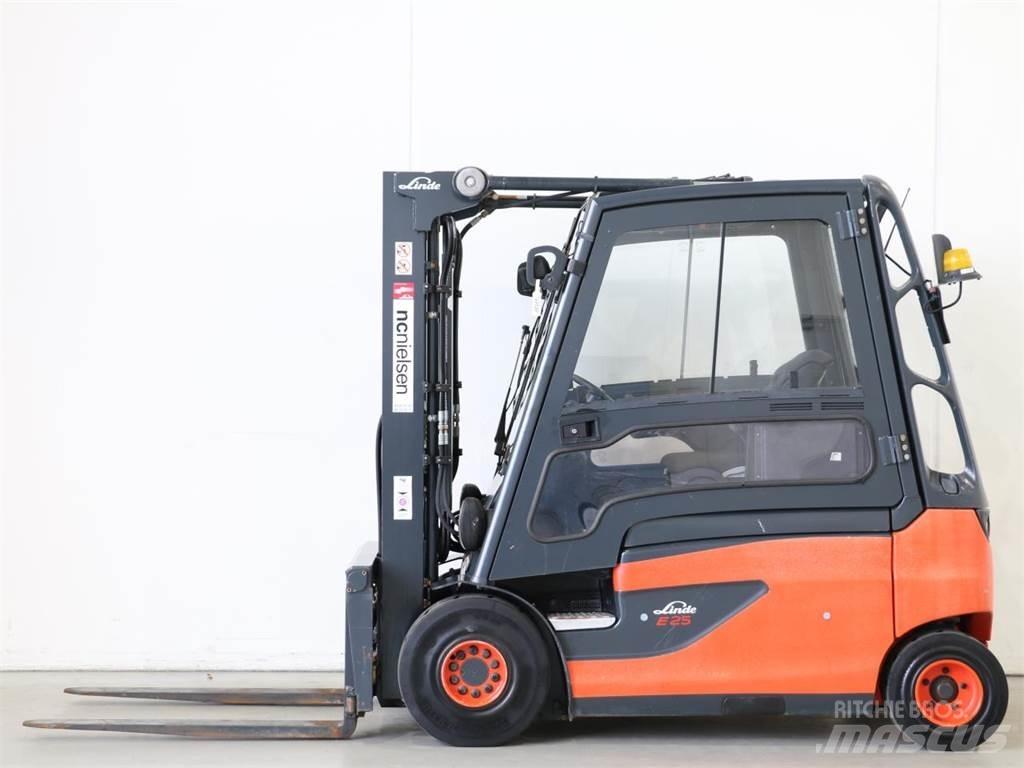 Linde E25L/387-01 El gaffeltrucks
