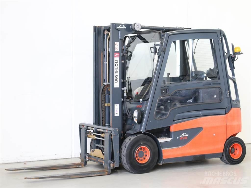 Linde E25L/387-01 El gaffeltrucks