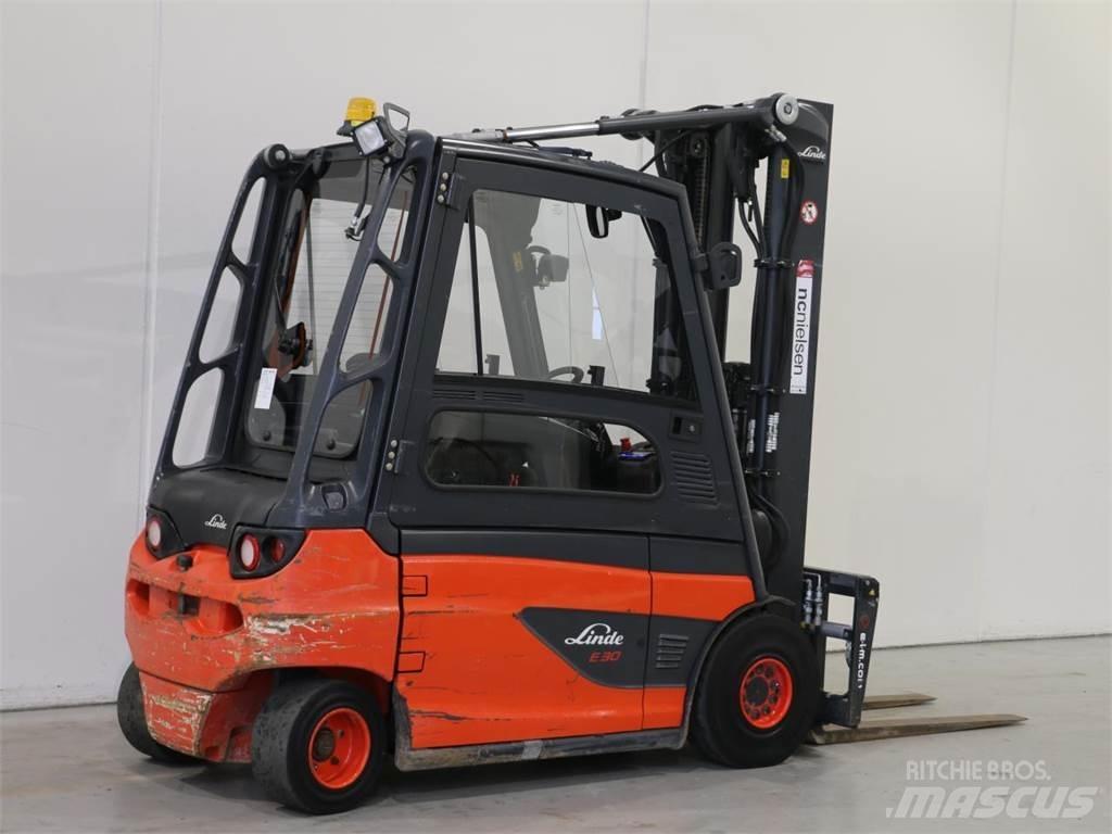 Linde E30L/387 El gaffeltrucks