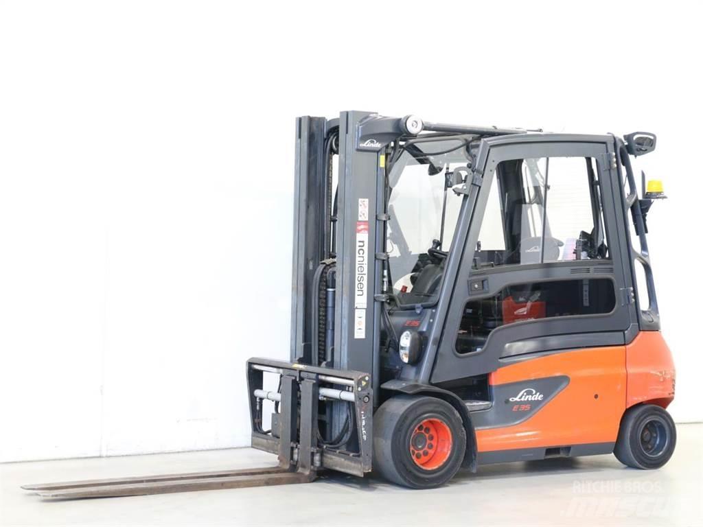 Linde E35L/387-01 El gaffeltrucks