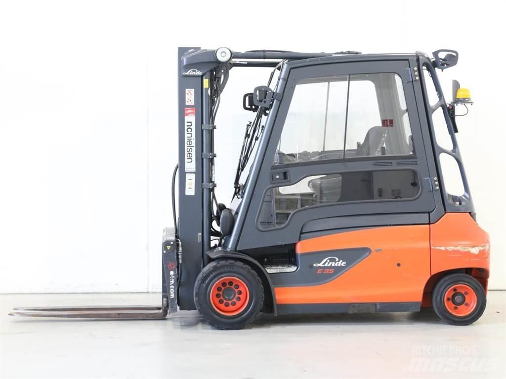 Linde E35L/387-01 El gaffeltrucks