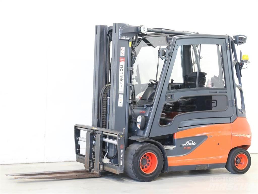 Linde E35L/387-01 El gaffeltrucks