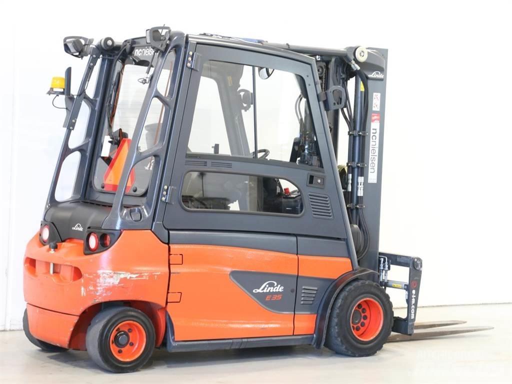 Linde E35L/387-01 El gaffeltrucks