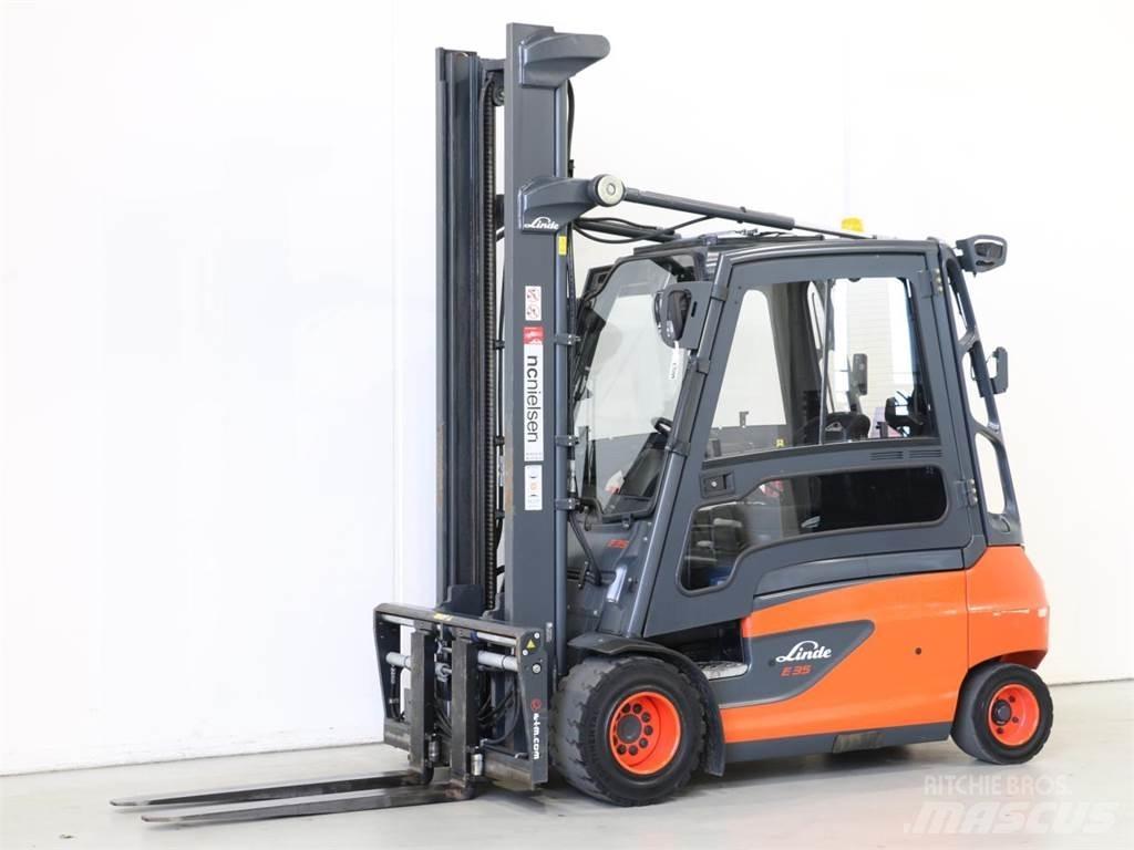 Linde E35L/387-01 El gaffeltrucks