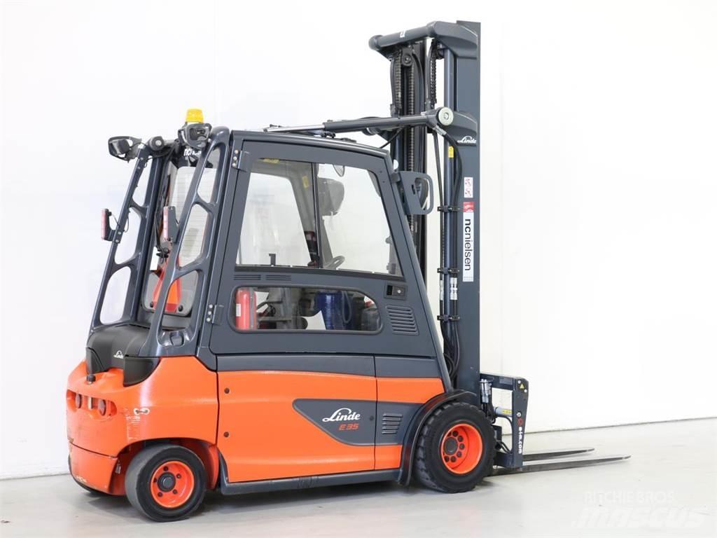 Linde E35L/387-01 El gaffeltrucks