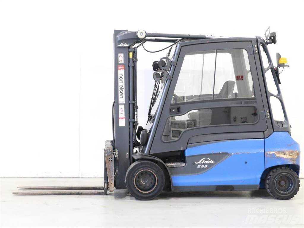 Linde E35L/387-01 El gaffeltrucks