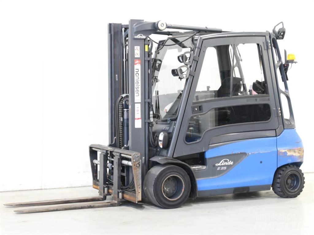 Linde E35L/387-01 El gaffeltrucks