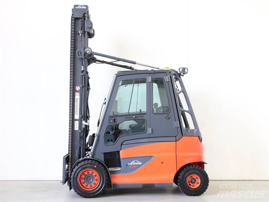 Linde E40/600H/388 El gaffeltrucks