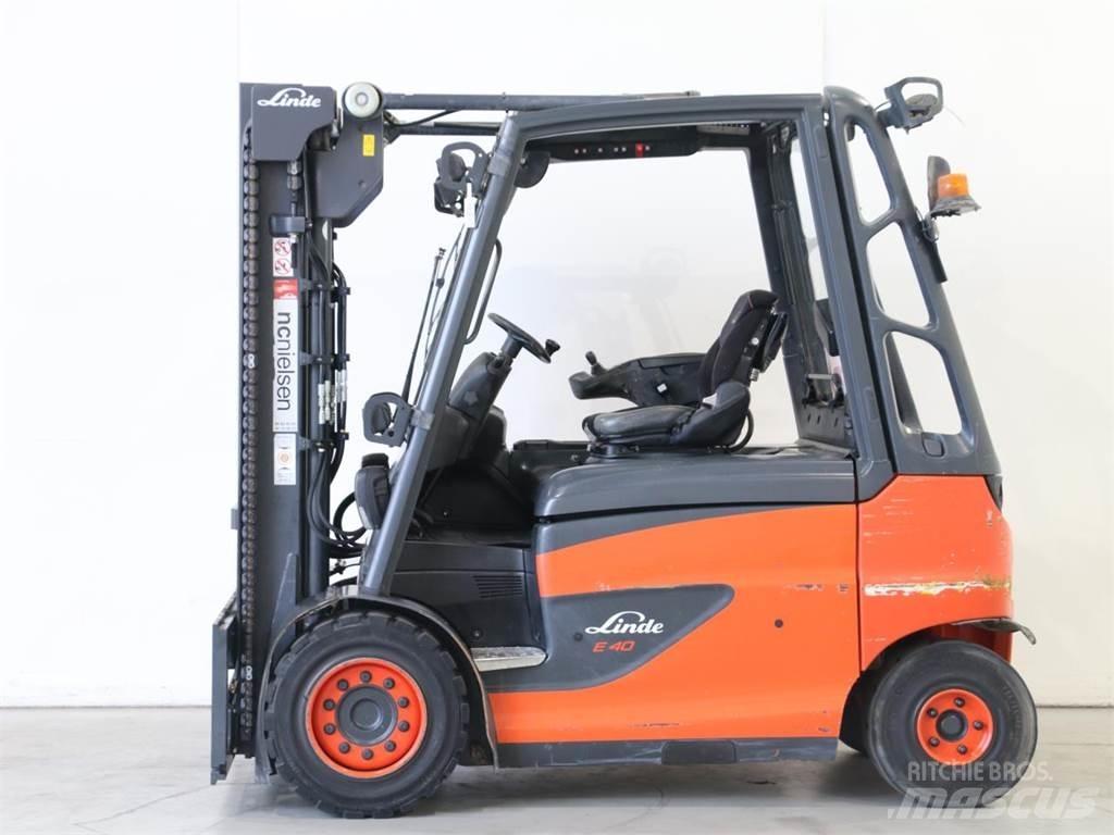 Linde E40/600H/388 El gaffeltrucks