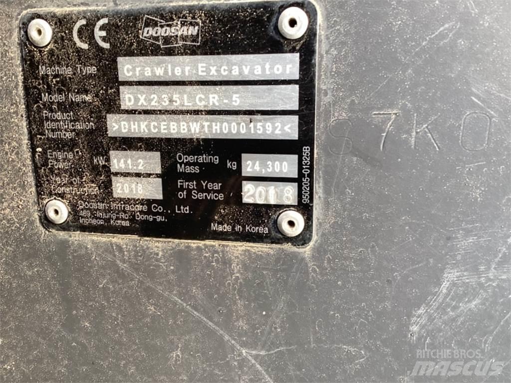 Doosan Dx235 LR 5 Gravemaskiner på larvebånd