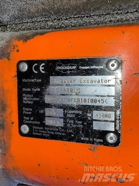 Doosan DX480LC Gravemaskiner på larvebånd