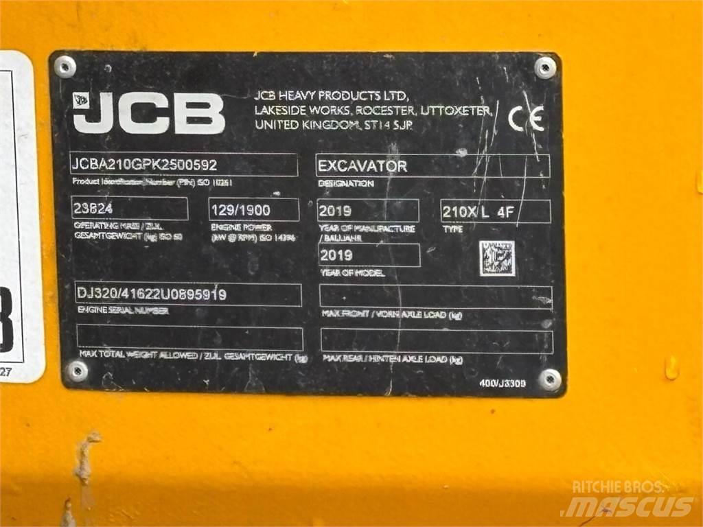 JCB 210 X L 4F Gravemaskiner på larvebånd