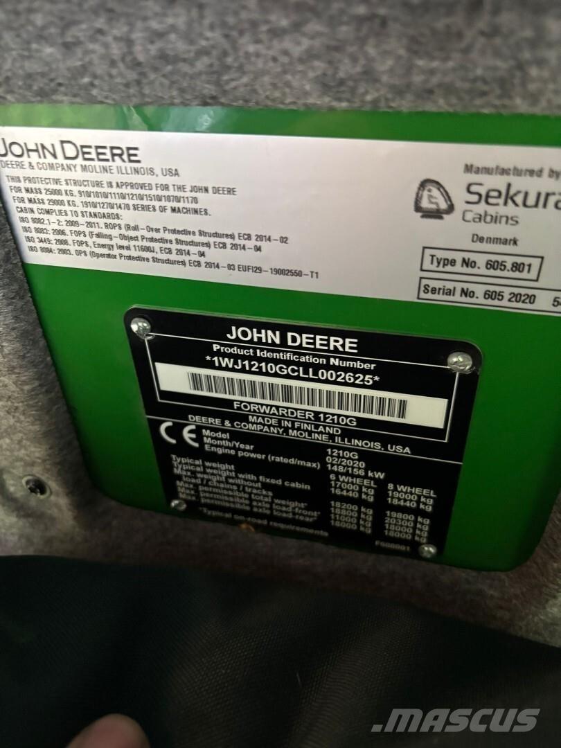 John Deere 1210G Udkørselsmaskiner