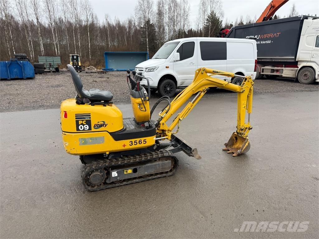 Komatsu PC09 Minigravemaskiner