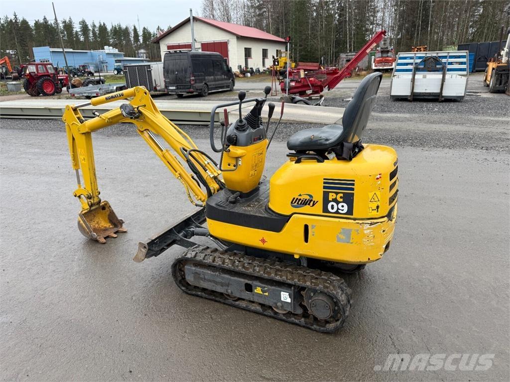 Komatsu PC09 Minigravemaskiner