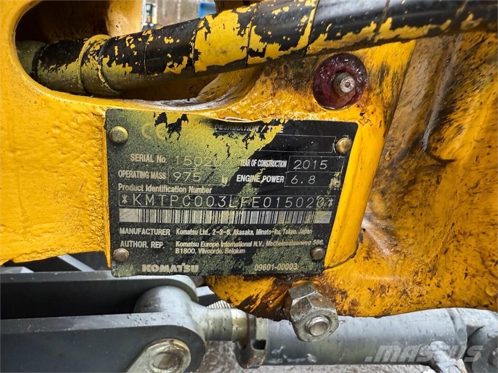 Komatsu PC09 Minigravemaskiner