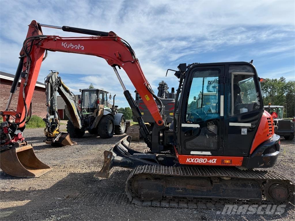 Kubota KX080-4 Midi-gravemaskiner 7t - 12t