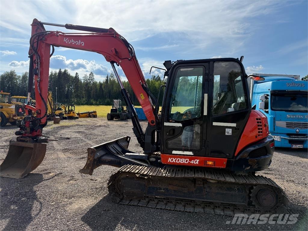 Kubota KX080-4 Midi-gravemaskiner 7t - 12t