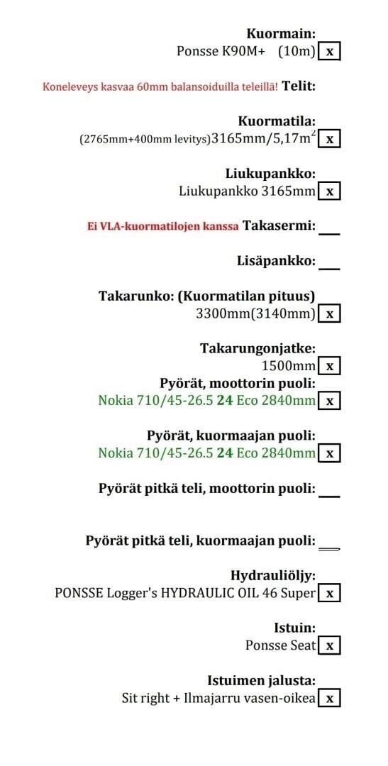 Ponsse Elk 8WD Udkørselsmaskiner