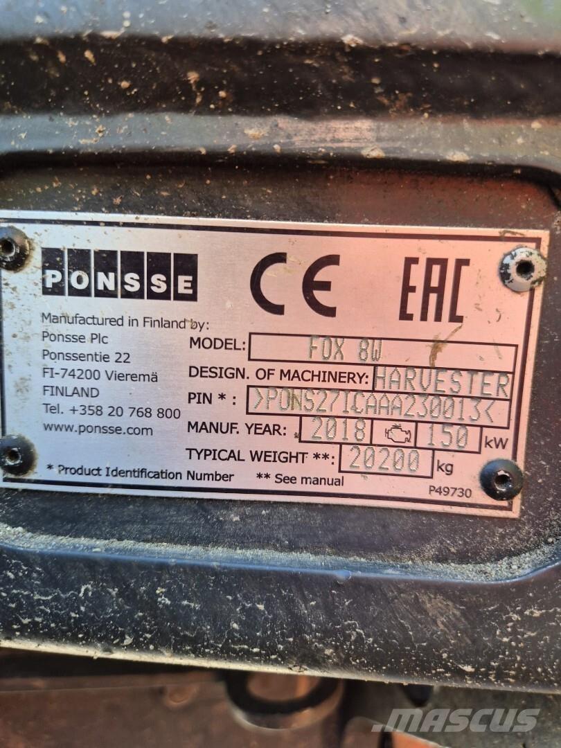 Ponsse Fox 8W Skovningsmaskiner