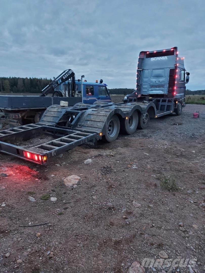 Scania 143H Skovmaskintransportlastbiler