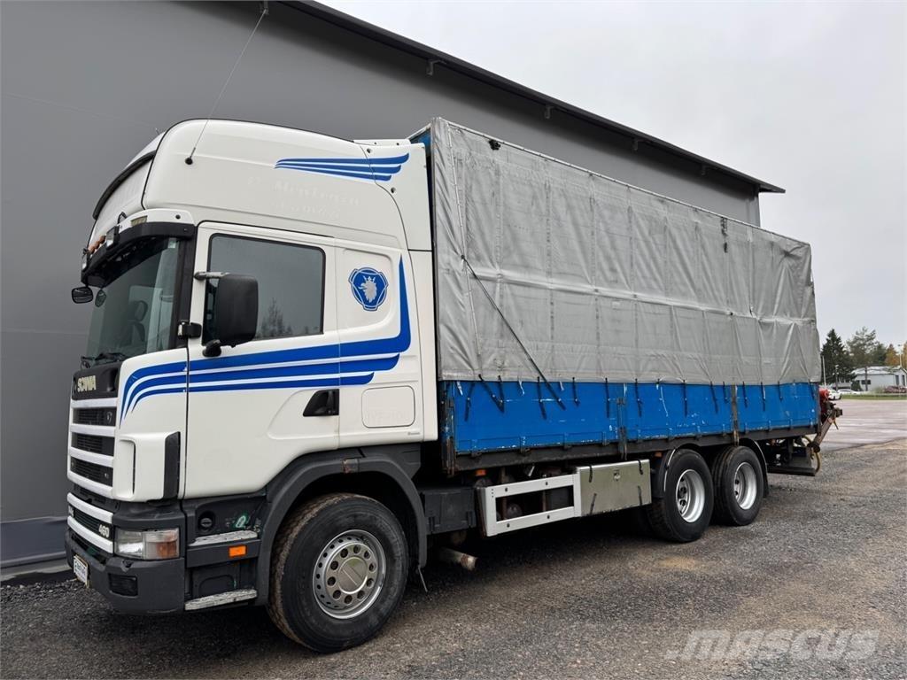 Scania 144G 6x2 Lastbil med kran