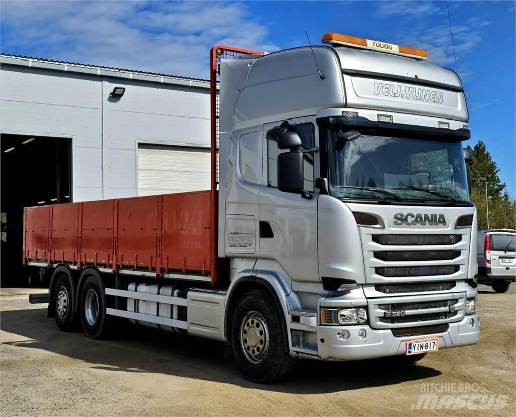 Scania R520 6x2 Lastbil med lad/Flatbed
