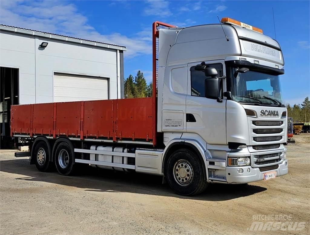 Scania R520 6x2 Lastbil med lad/Flatbed