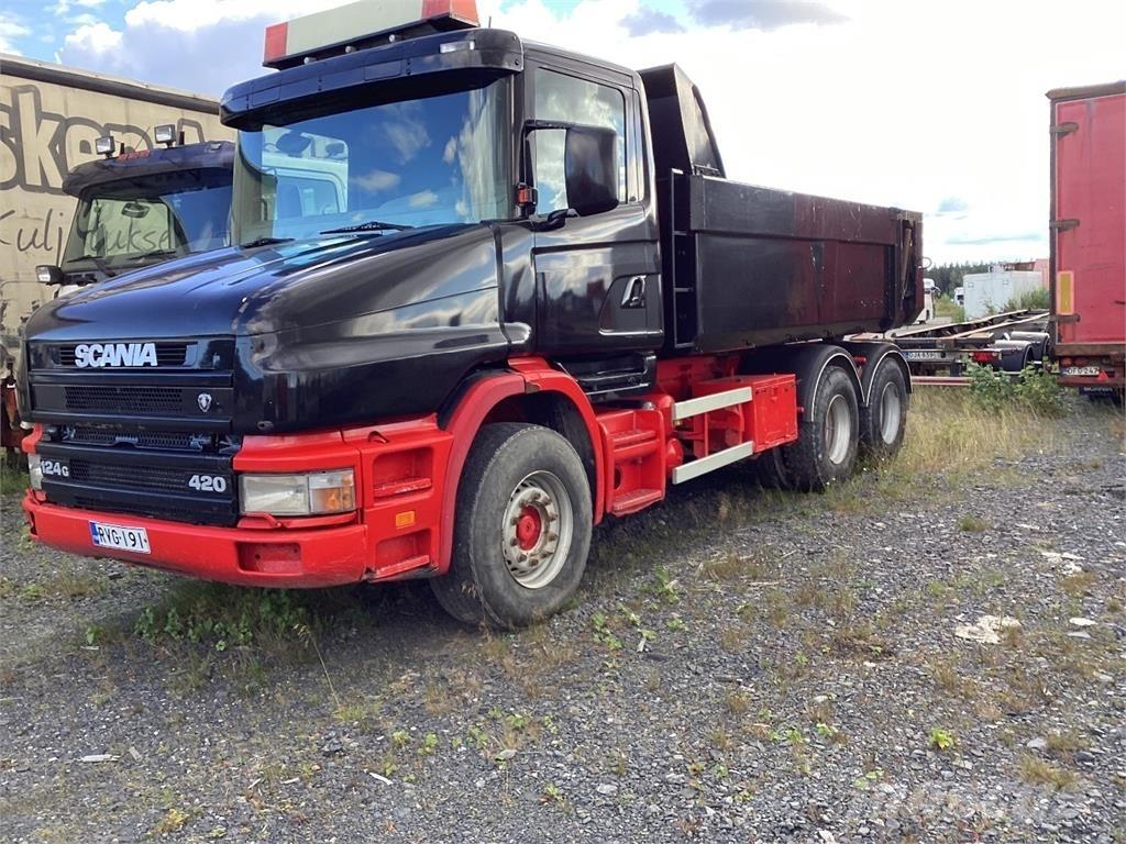 Scania T 124 Lastbiler med tip