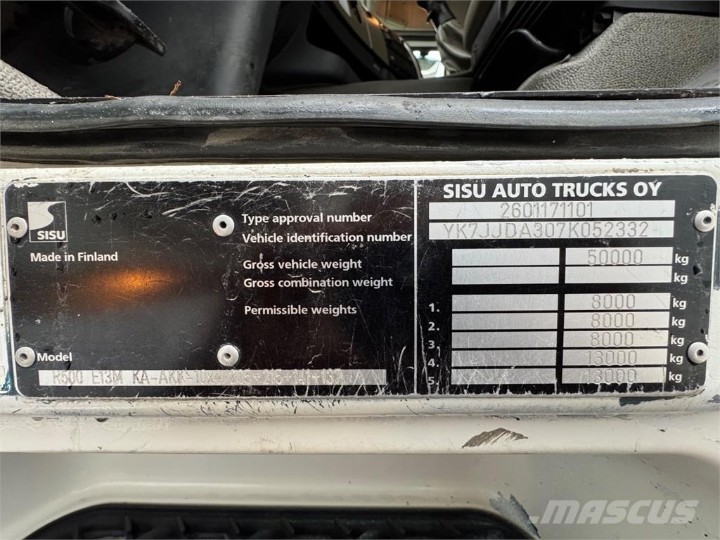Sisu R500 10x4 Skovmaskintransportlastbiler