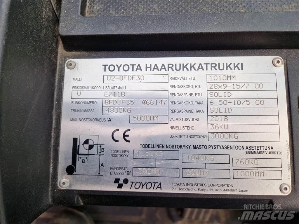Toyota 02-8FDF30 Diesel gaffeltrucks