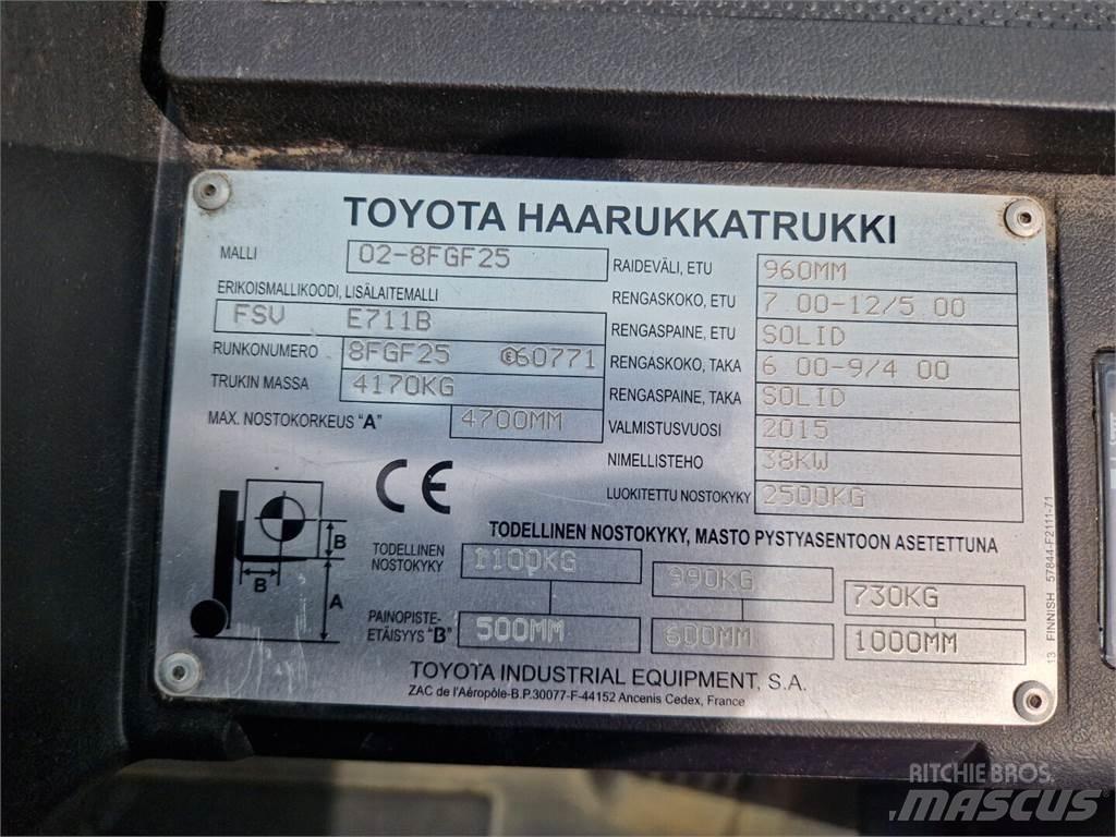 Toyota 02-8FGF25 LPG gaffeltrucks