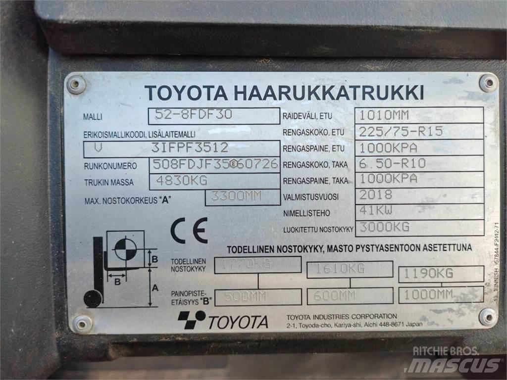 Toyota 52-8FDF30 Diesel gaffeltrucks