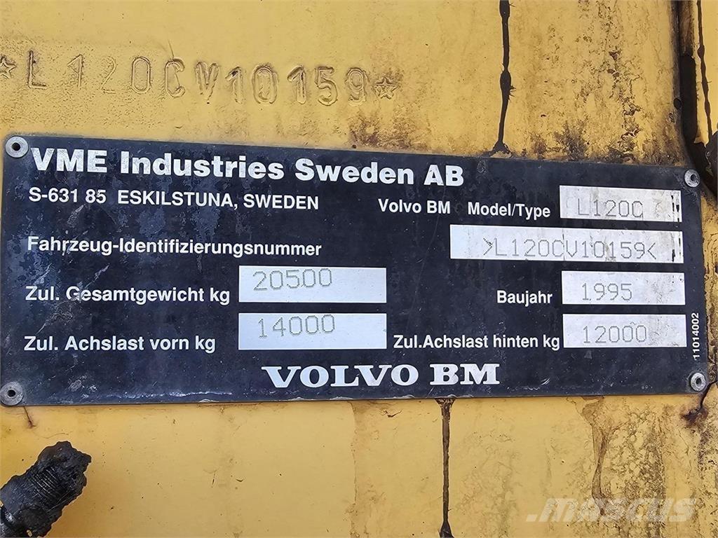 Volvo BM L120C Læssemaskiner på hjul
