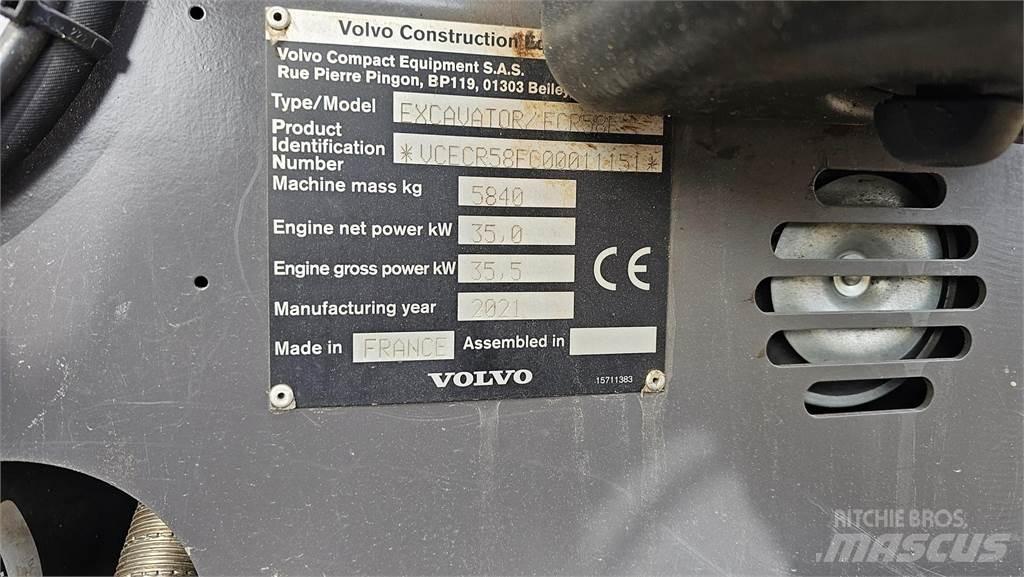 Volvo ECR 58 F Minigravemaskiner