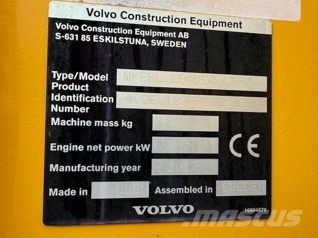 Volvo L180H Læssemaskiner på hjul