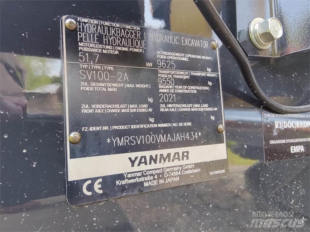 Yanmar SV100-2 Midi-gravemaskiner 7t - 12t