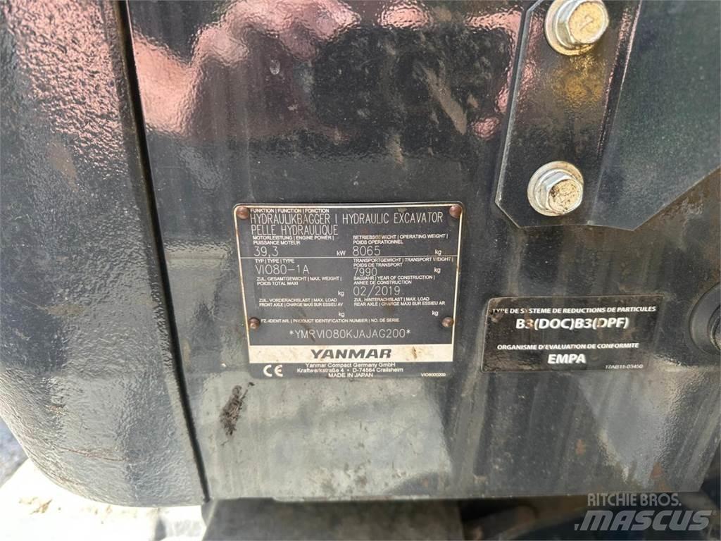 Yanmar Vio 80-1A Midi-gravemaskiner 7t - 12t