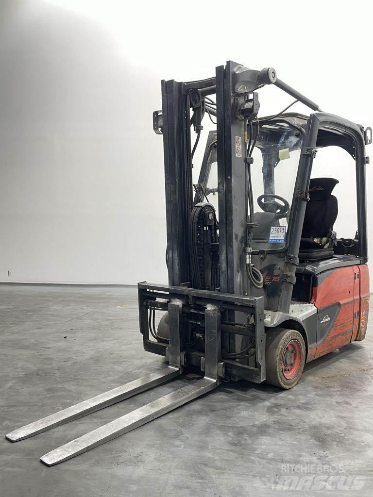 Linde E16-02-386 El gaffeltrucks